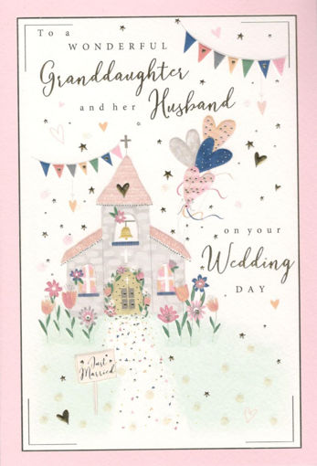 Picture of GRANDDAUGHTER & HUSBAND WEDDING CARD